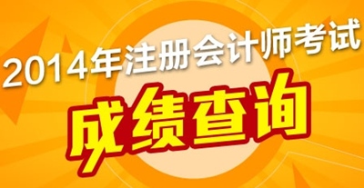 2014年注冊會計師考試成績查詢