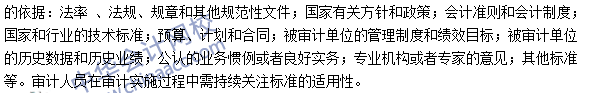 《審計理論與實務(wù)》高頻考點：審計標準的選用