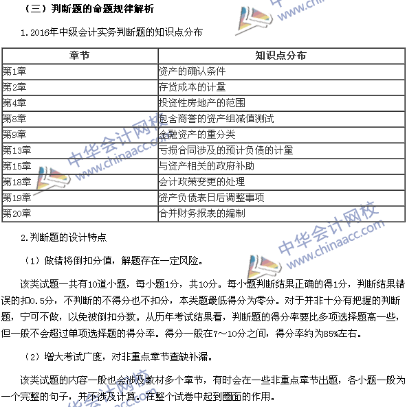 2017年中級(jí)會(huì)計(jì)職稱《中級(jí)會(huì)計(jì)實(shí)務(wù)》題型設(shè)計(jì)特點(diǎn)和命題規(guī)律