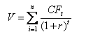 未來現(xiàn)金流量折現(xiàn)公式