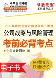 2017年注會《戰(zhàn)略》考前必背考點電子書