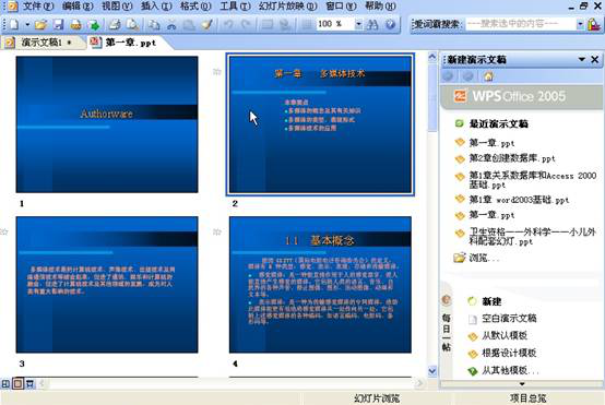 高會(huì)《職稱計(jì)算機(jī)》金山演示 2005：視圖方式