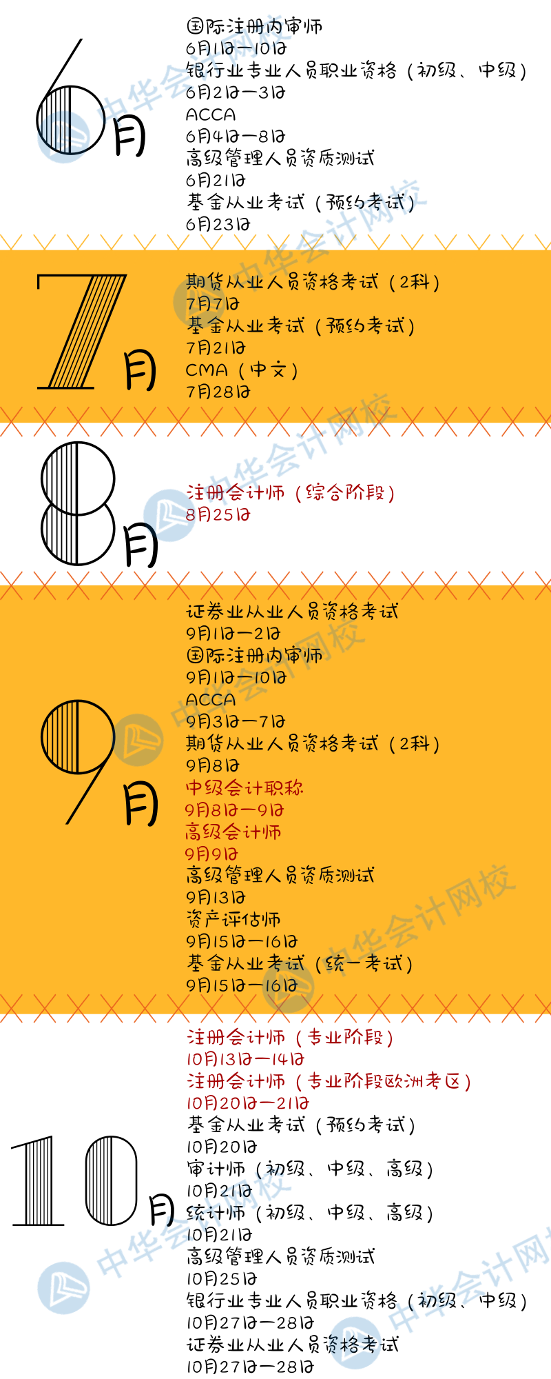 建議收藏|2018年金融、會計(jì)考試日歷都在這里了！