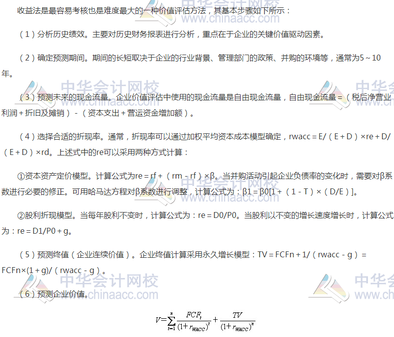 高級(jí)會(huì)計(jì)職稱(chēng)《高級(jí)會(huì)計(jì)實(shí)務(wù)》高頻考點(diǎn)：并購(gòu)價(jià)值評(píng)估