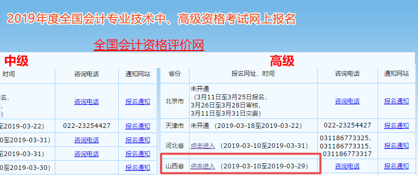 山西省2019高級會計(jì)職稱考試報(bào)名時間調(diào)整