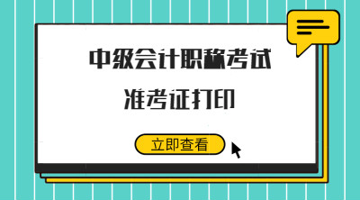 2019年中級(jí)會(huì)計(jì)職稱全國會(huì)計(jì)資格考試準(zhǔn)考證打印入口