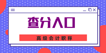 河南2019高級(jí)會(huì)計(jì)師成績(jī)查詢