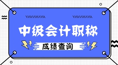 陜西安康2020年中級會計資格成績查詢時間