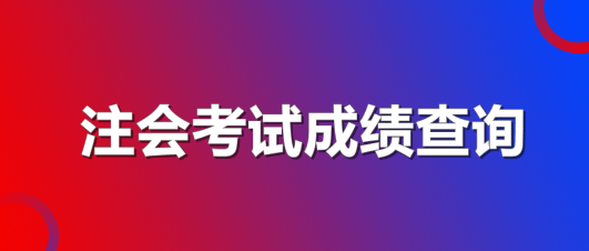 天津注冊會計(jì)師考試成績查詢