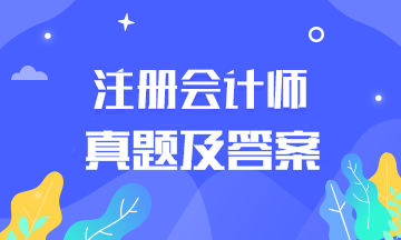 注冊會計師歷年試題【2017-2019】