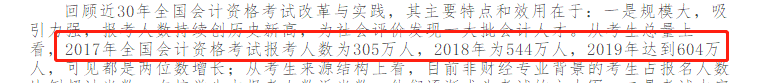 官方數(shù)據(jù)：2019年中級會計(jì)職稱通過率僅為13.125% 