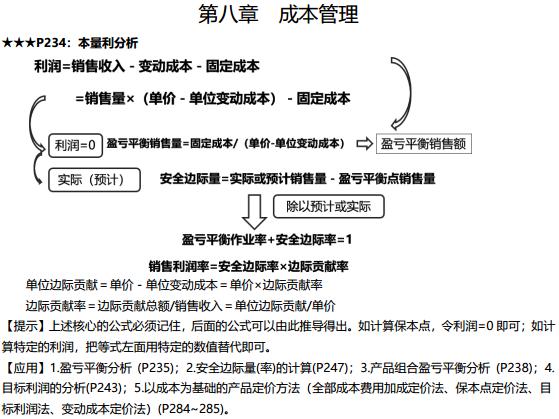 中級(jí)財(cái)管成本管理搞不定？9頁(yè)達(dá)江版財(cái)管公式大全拯救你！