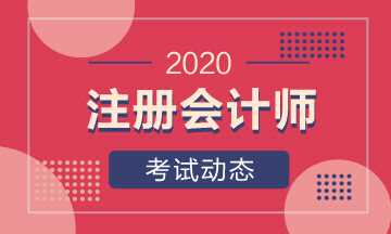 四川2020年注冊(cè)會(huì)計(jì)師考試時(shí)間是什么時(shí)候？