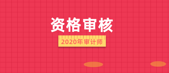 2020年審計(jì)師考試資格審核信息匯總