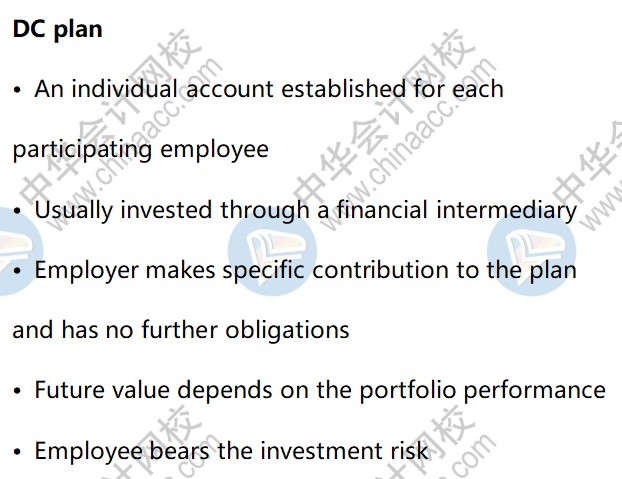 AICPA知識點(diǎn)解析：DC plan 