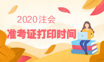 新鄉(xiāng)注會(huì)2020年考試準(zhǔn)考證打印時(shí)間