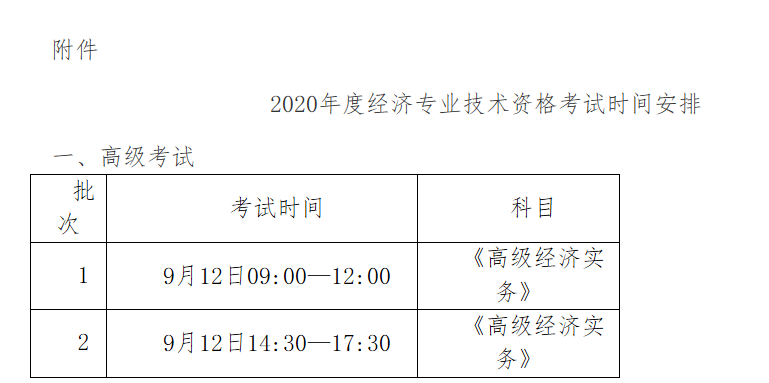 菏澤2020年高級經(jīng)濟(jì)師報名時間：7月10日—7月20日