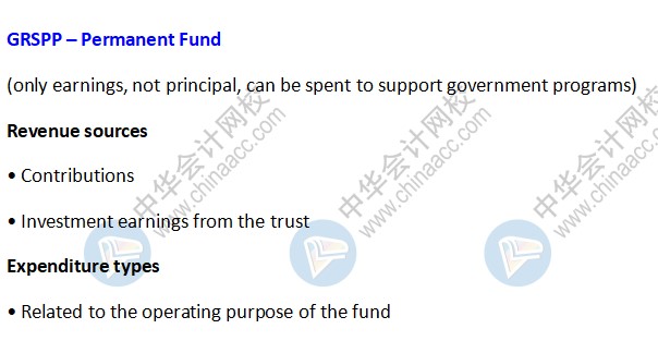 AICPA知識點(diǎn)：GRSPP – Permanent Fund