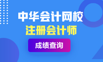 江蘇無錫2020年注冊會計師成績查詢時間