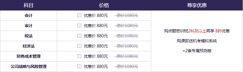 更新啦！注會(huì)考前點(diǎn)題密訓(xùn)班《審計(jì)》9月直播課表來啦