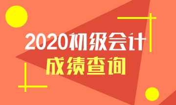 江西省2020年初級會計成績查詢官網入口是什么？