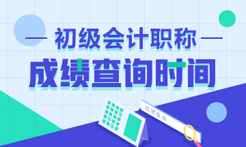 2020年青海省初級會計成績查詢時間是何時？