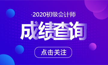 甘肅2020年初級會計考試成績何時公布？