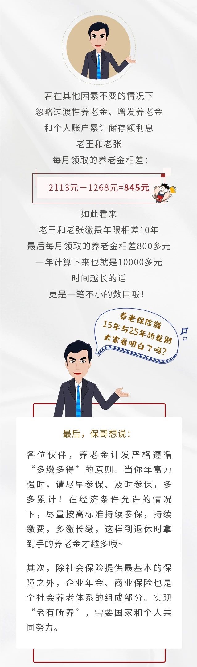 養(yǎng)老保險繳15年&25年，退休金差別有多大？