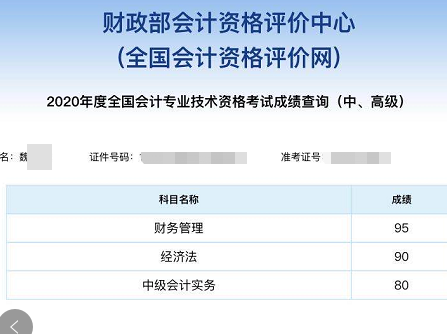 2020中級會計尊享無憂班高分學(xué)員頻頻頻頻出~