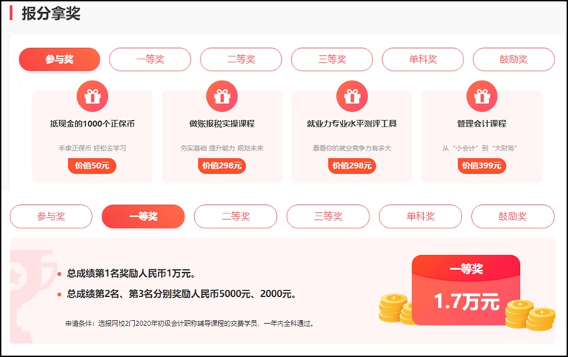 【初級(jí)會(huì)計(jì)報(bào)分有獎(jiǎng)倒計(jì)時(shí)】別和萬元獎(jiǎng)金擦肩而過！Go~