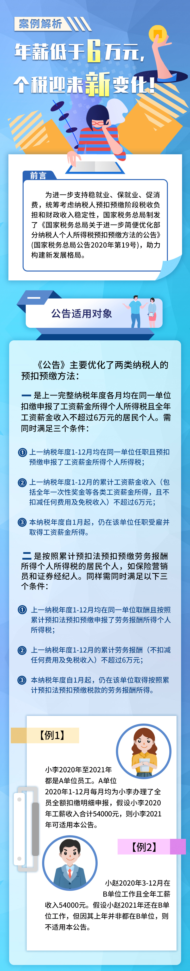 案例解析丨年薪低于6萬(wàn)元，個(gè)稅迎來(lái)新變化！