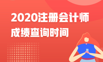 福建2020年CPA成績查詢時間