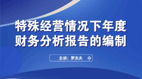 特殊經(jīng)營情況下全年財務(wù)分析報告的編制要點(diǎn)和技巧