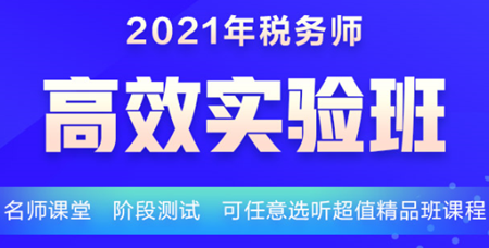 稅務(wù)師高效實(shí)驗班課程