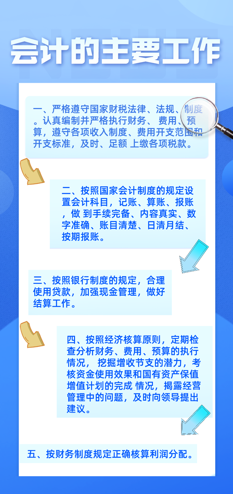 會計主要的工作都有哪些呢？你都知道嗎？