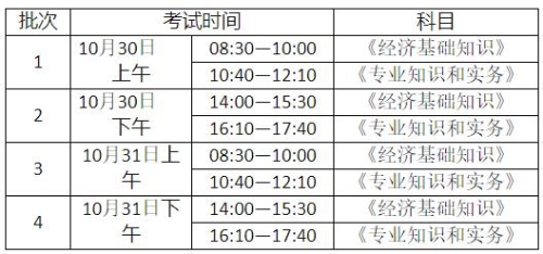 青海2021年初中級經(jīng)濟(jì)師考試時(shí)間