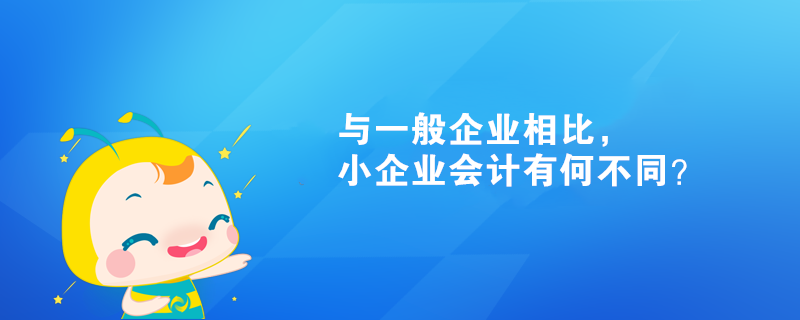 與一般企業(yè)相比，小企業(yè)會計(jì)有何不同？