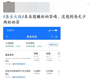#基金大跌#買(mǎi)啥虧啥！今天的你“綠”了嗎？