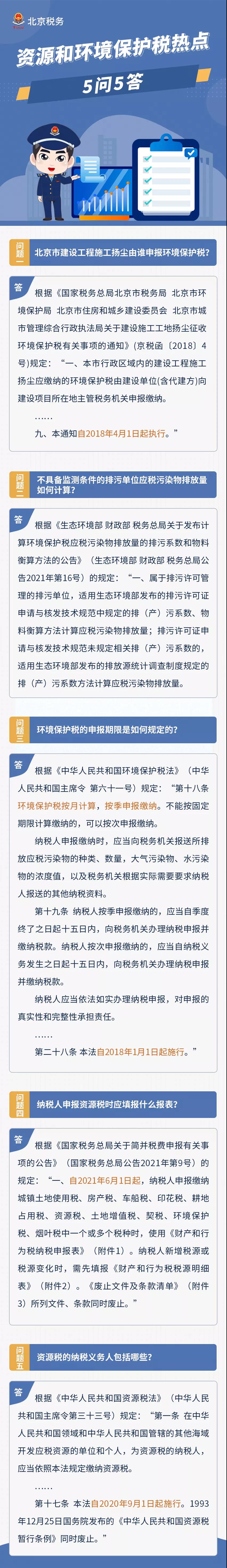 速看！資源和環(huán)境保護(hù)稅熱點5問5答