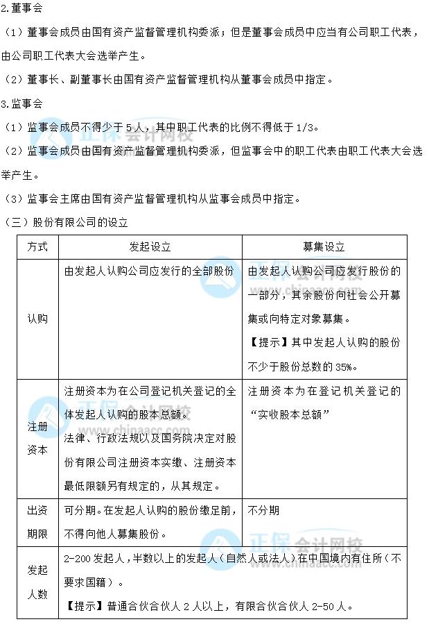 【30天預(yù)習(xí)計劃】中級會計經(jīng)濟法知識點5：一人有限責(zé)任公司、國有獨資公司、股份公司