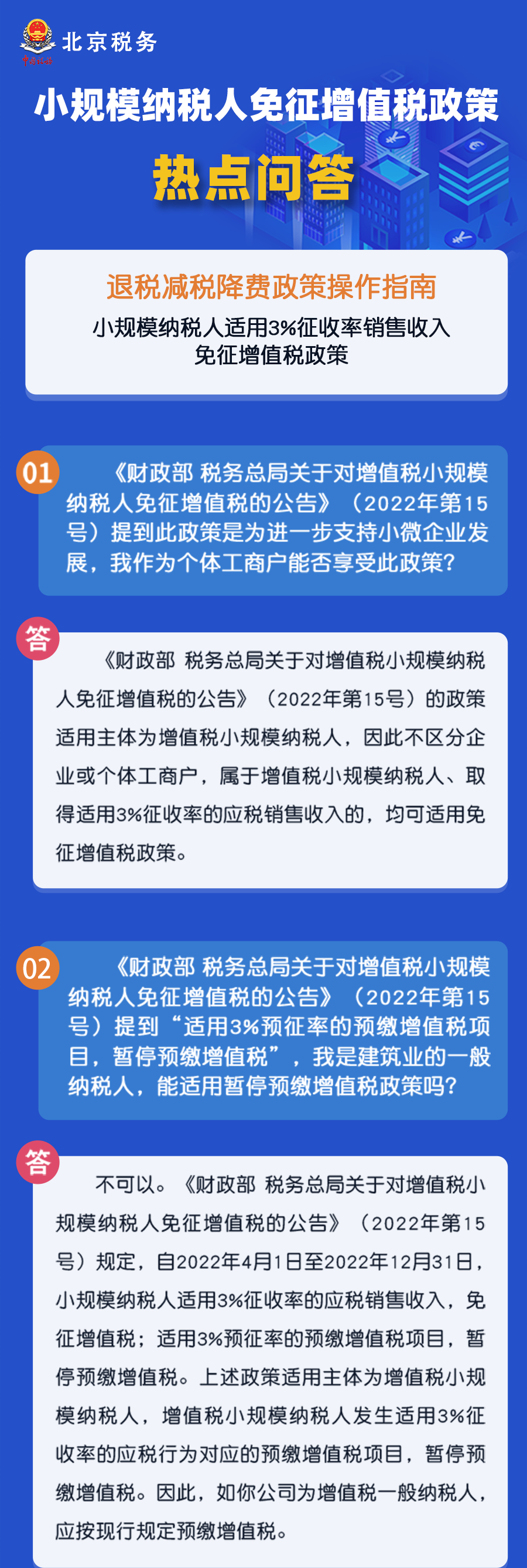 秒懂！小規(guī)模納稅人免征增值稅政策熱點(diǎn)匯總！