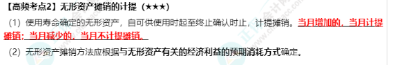 《中級會計實務》高頻考點：無形資產攤銷的計提（★★★）