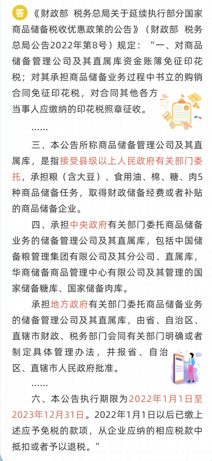 商品儲備管理公司及其直屬庫是否繳納印花稅？