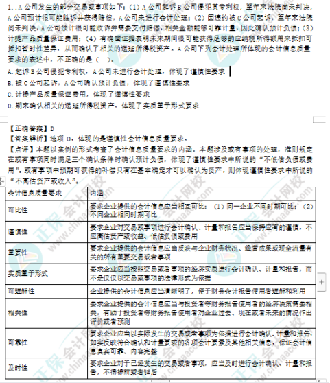 2022年注會(huì)《會(huì)計(jì)》第一批考試試題及參考答案單選題(回憶版上)