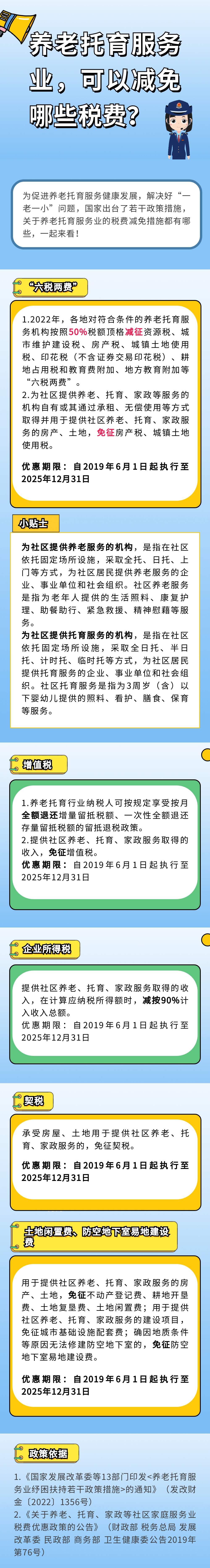 養(yǎng)老托育服務(wù)業(yè)，可以減免哪些稅費