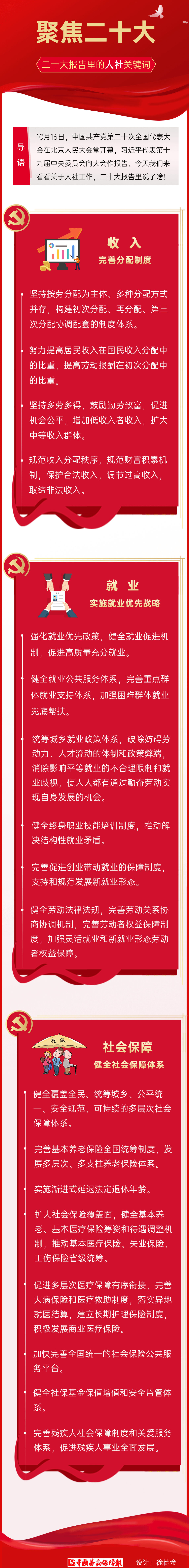 收入、就業(yè)、社保……來(lái)看看二十大報(bào)告里的人社關(guān)鍵詞