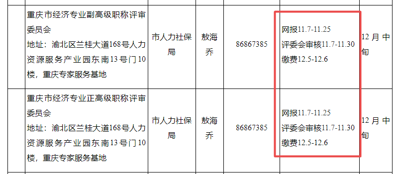 重慶高級(jí)經(jīng)濟(jì)師評(píng)審時(shí)間安排