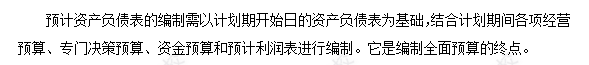 每天一個財務管理必看知識點&練習題——預計資產(chǎn)負債表的編制