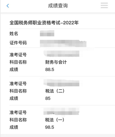 稅務師成績查詢2