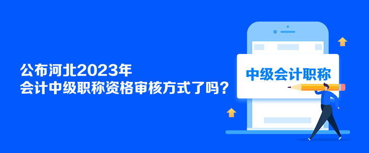 公布河北2023年會(huì)計(jì)中級(jí)職稱資格審核方式了嗎？